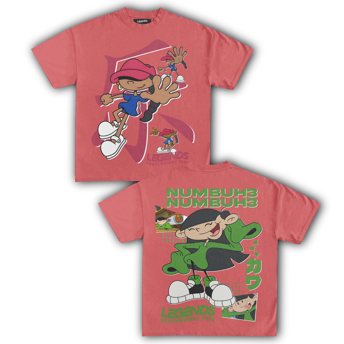 KIDS NEXT DOOR - NUMBER 5 & 3 TEE (DOUBLE SIDED)
