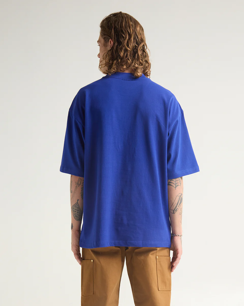 9.0 OZ SUPER HEAVYWEIGHT GARMENT DYE TEE (Royal)