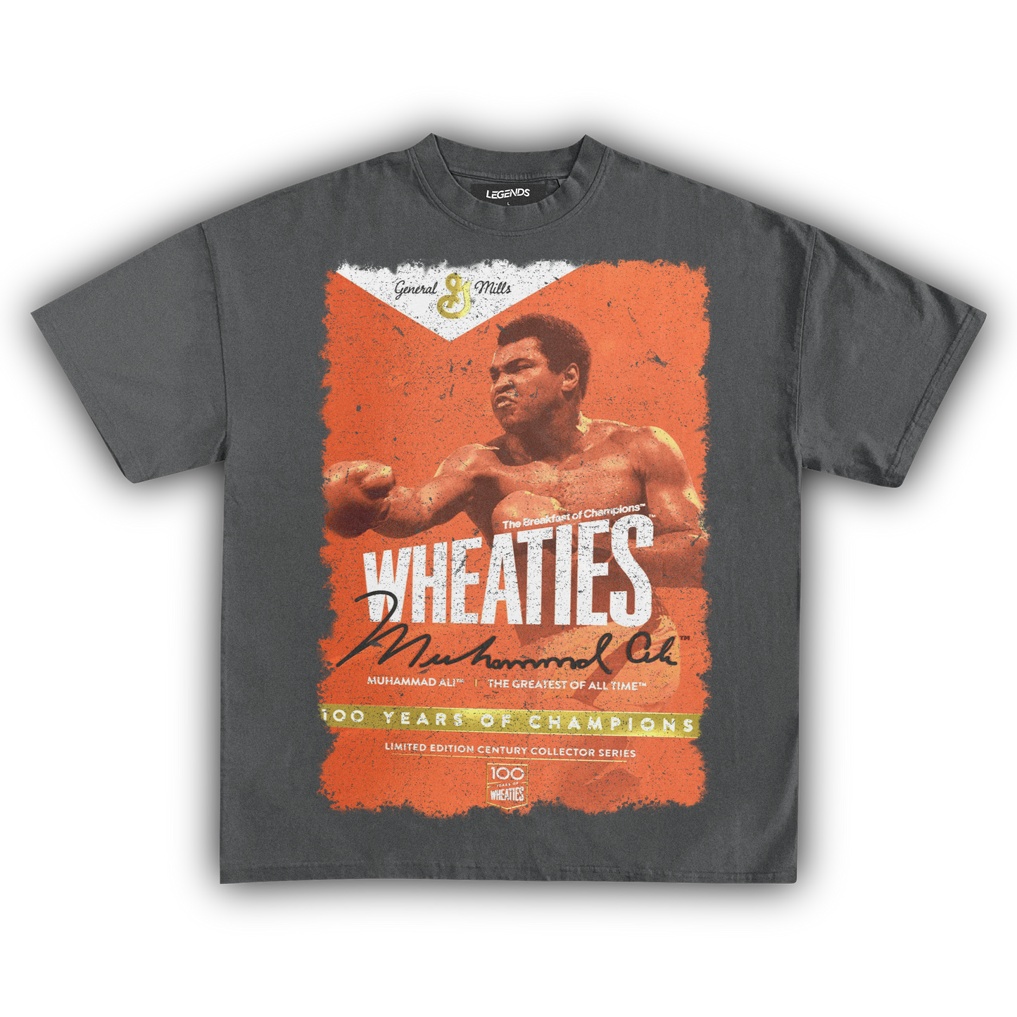 WHEATIES MUHAMMAD ALI 1999 VINTAGE TEE