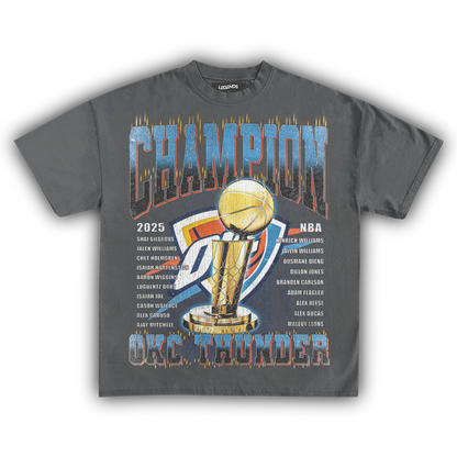 OKLAHOMA CITY THUNDER - CHAMPION ROSTER TEE