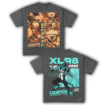 HEATBLAST & XLR8 TEE (DOUBLE SIDED)