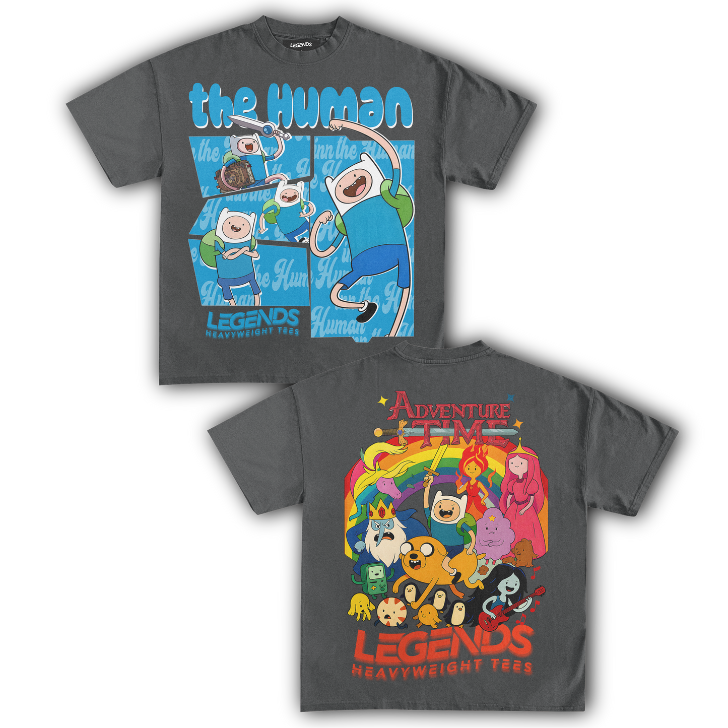 ADVENTURE TIME - FINN THE HUMAN TEE II (DOUBLE SIDED)
