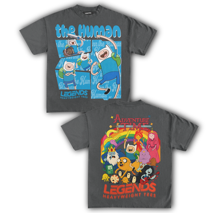 ADVENTURE TIME - FINN THE HUMAN TEE II (DOUBLE SIDED)