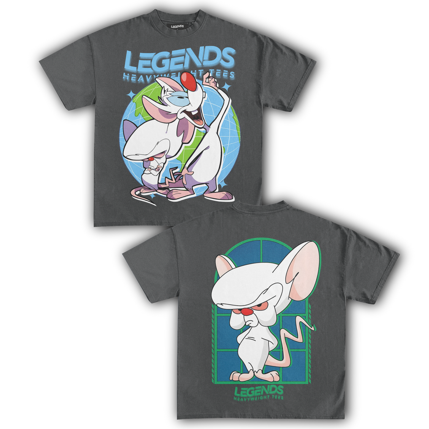 PINKY & THE BRAIN TEE IV (DOUBLE SIDED)