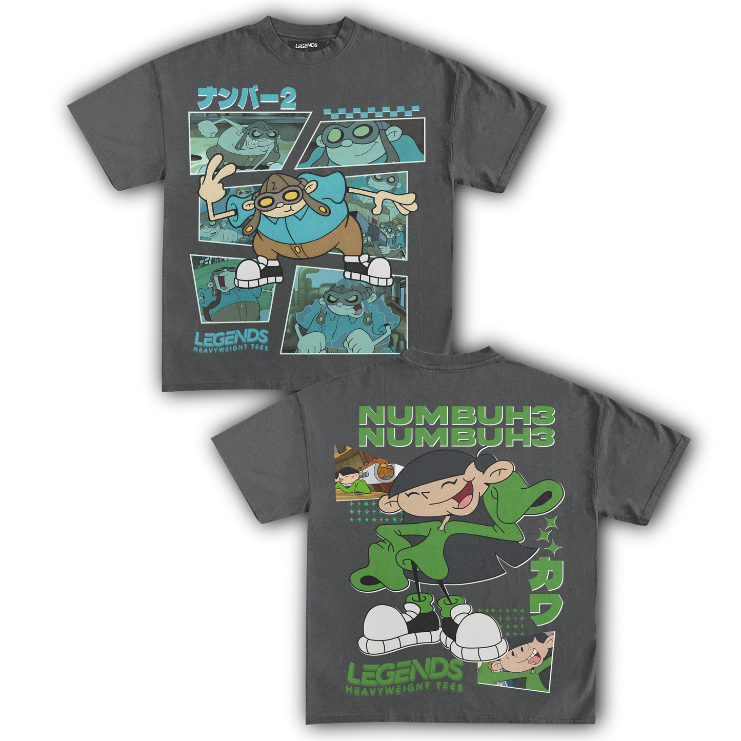 KIDS NEXT DOOR - NUMBER 2 & 3 TEE (DOUBLE SIDED)