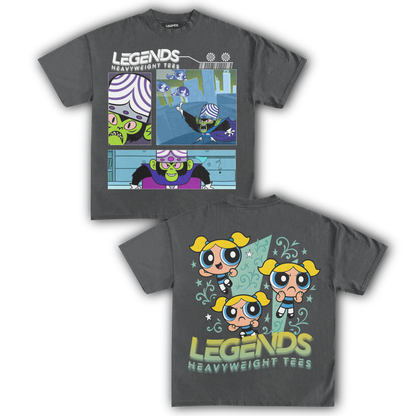 MOJO JOJO & BUBBLES TEE (DOUBLE SIDED)