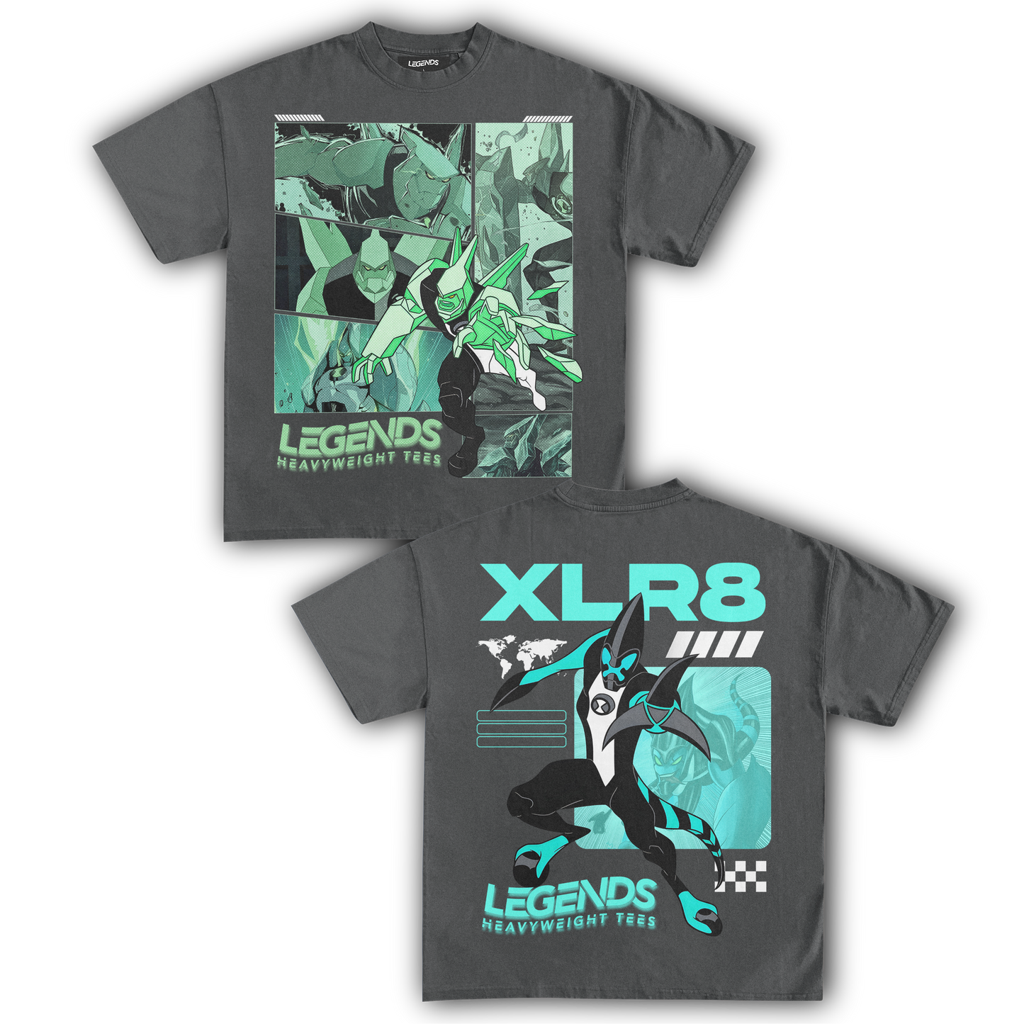 DIAMONDHEAD & XLR8 TEE (DOUBLE SIDED)