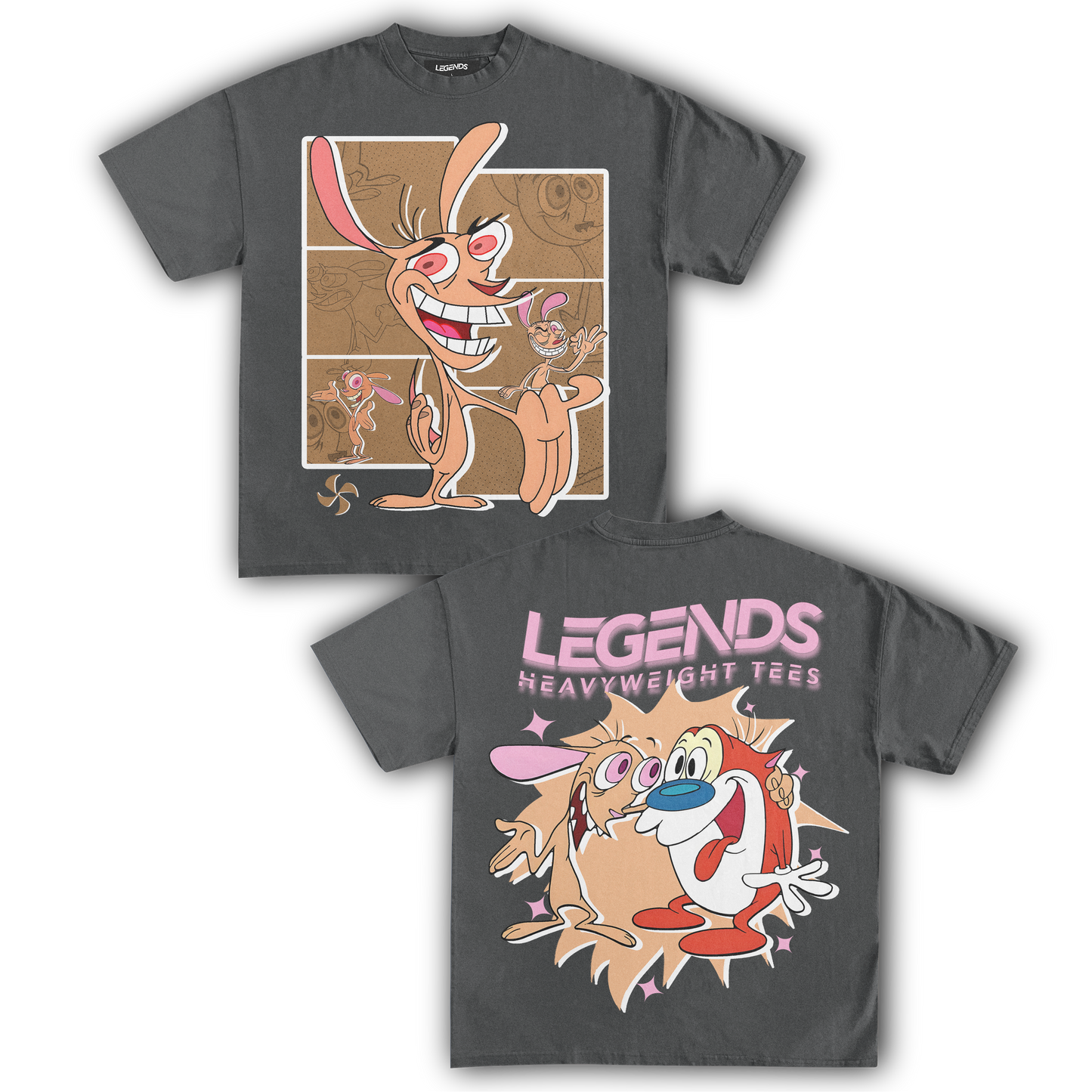 REN & STIMPY TEE III (DOUBLE SIDED)