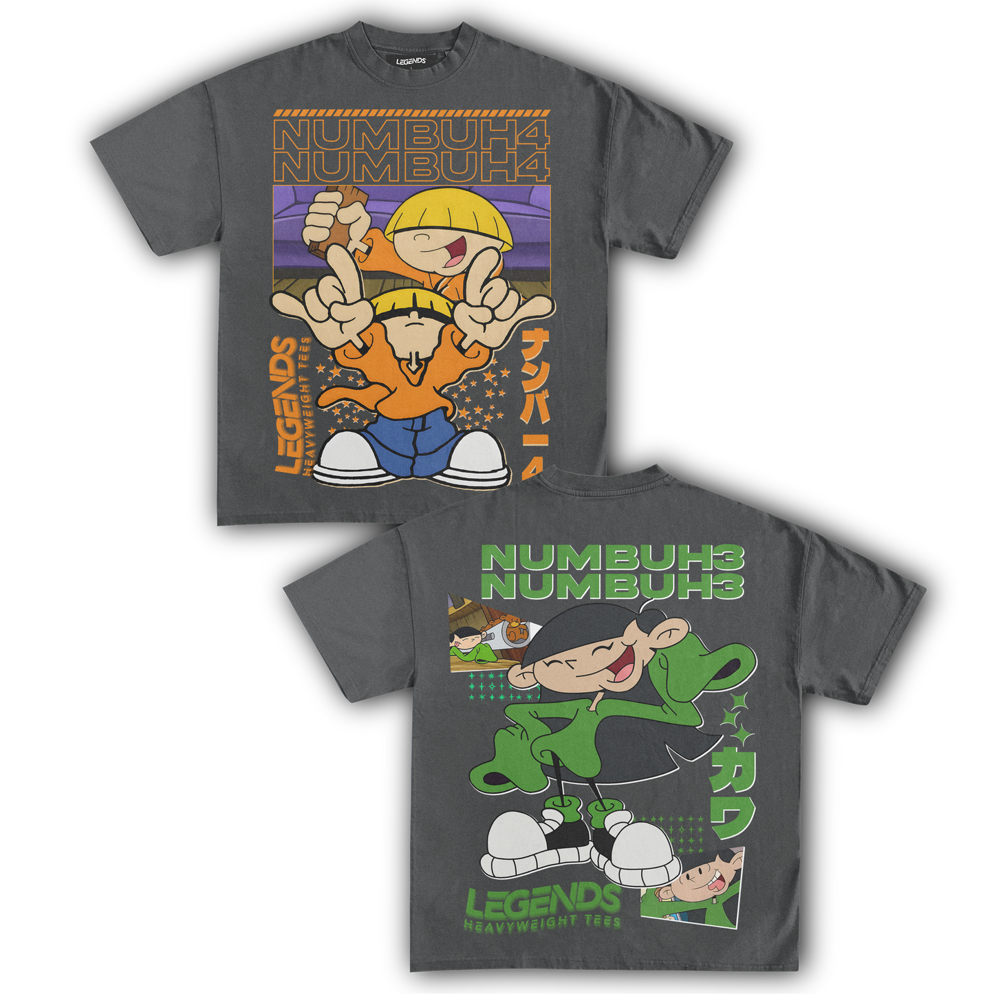 KIDS NEXT DOOR - NUMBER 4 & 3 TEE (DOUBLE SIDED)