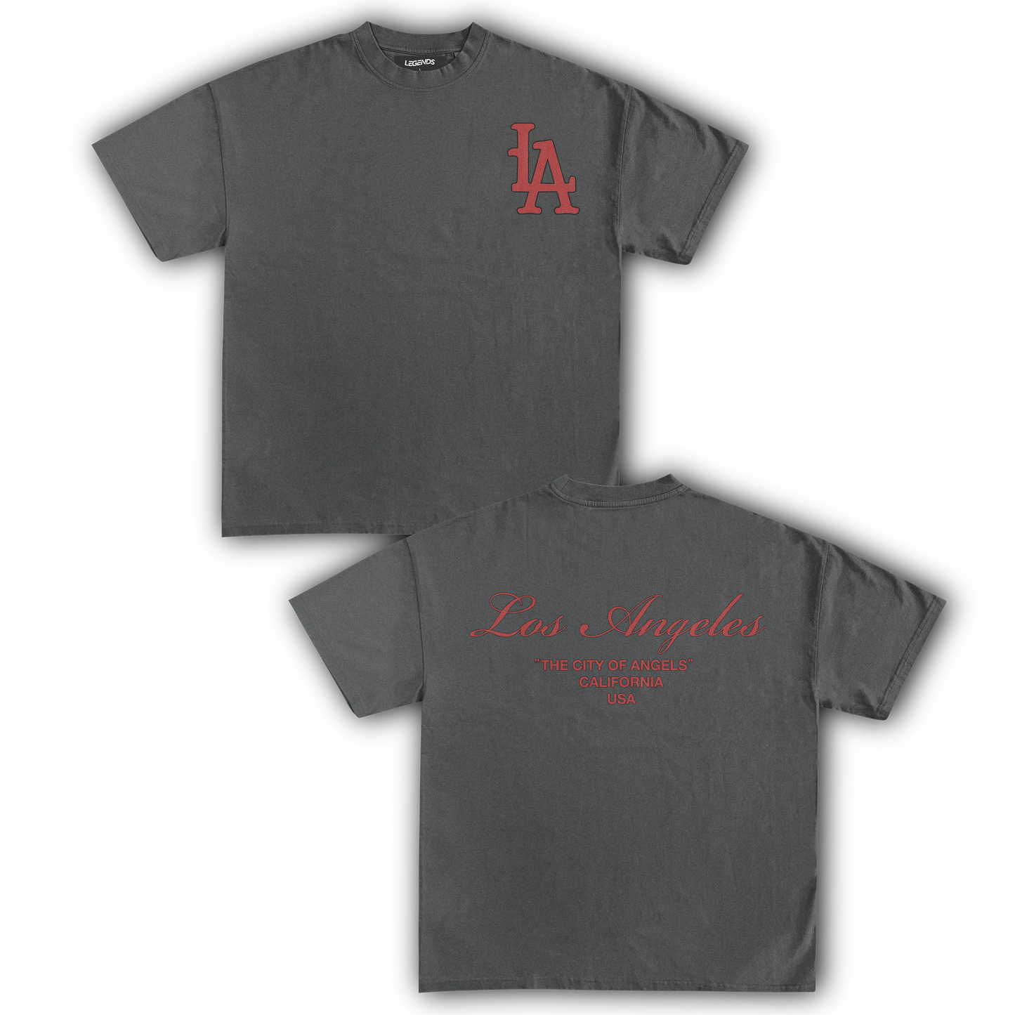 CITY OF ANGELS V1 DOUBLE TEE BLACK
