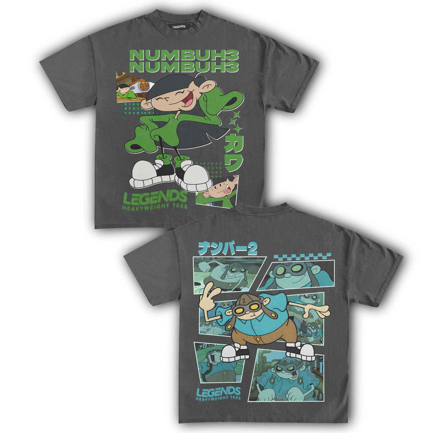 KIDS NEXT DOOR - NUMBER 3 & 2 TEE (DOUBLE SIDED)