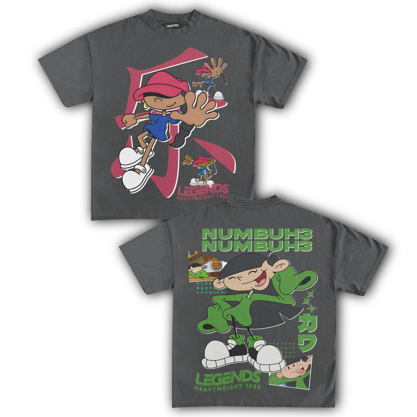 KIDS NEXT DOOR - NUMBER 5 & 3 TEE (DOUBLE SIDED)