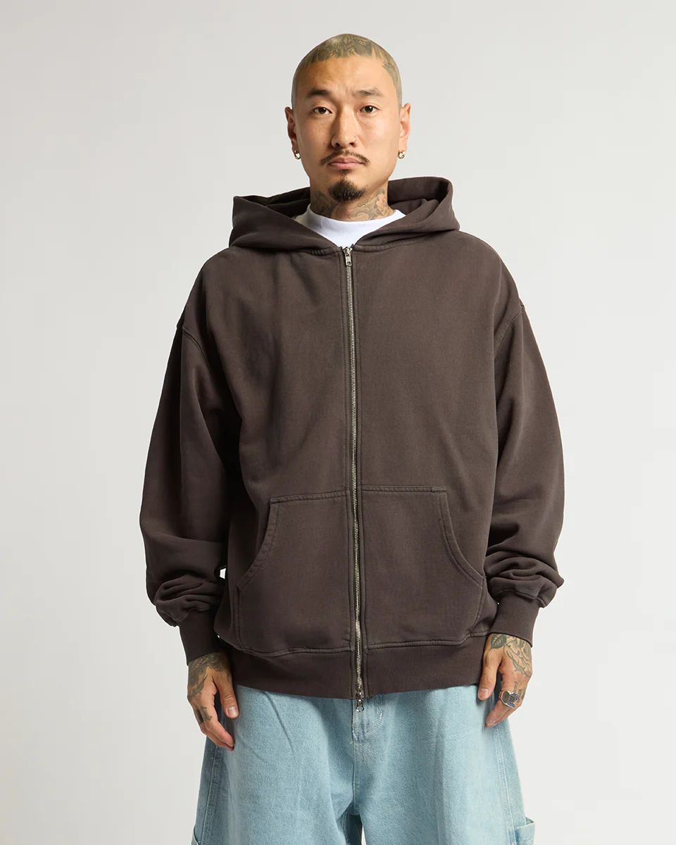 HEAVYWEIGHT DOUBLE ZIP HOODIE (Vintage Shadow)