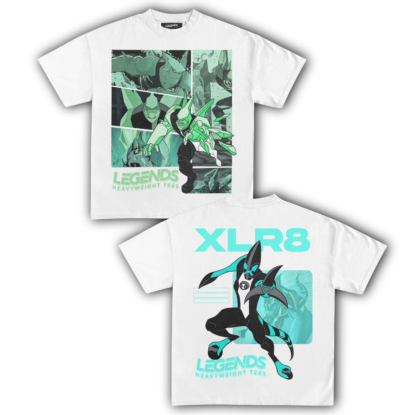 DIAMONDHEAD & XLR8 TEE (DOUBLE SIDED)