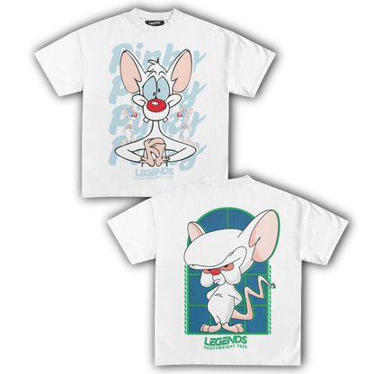 PINKY & THE BRAIN TEE II (DOUBE SIDED)