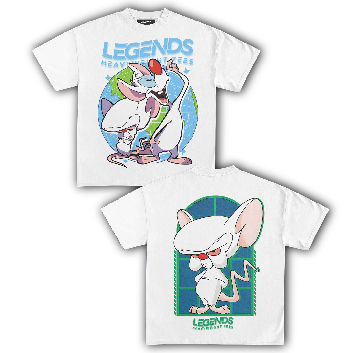 PINKY & THE BRAIN TEE IV (DOUBLE SIDED)