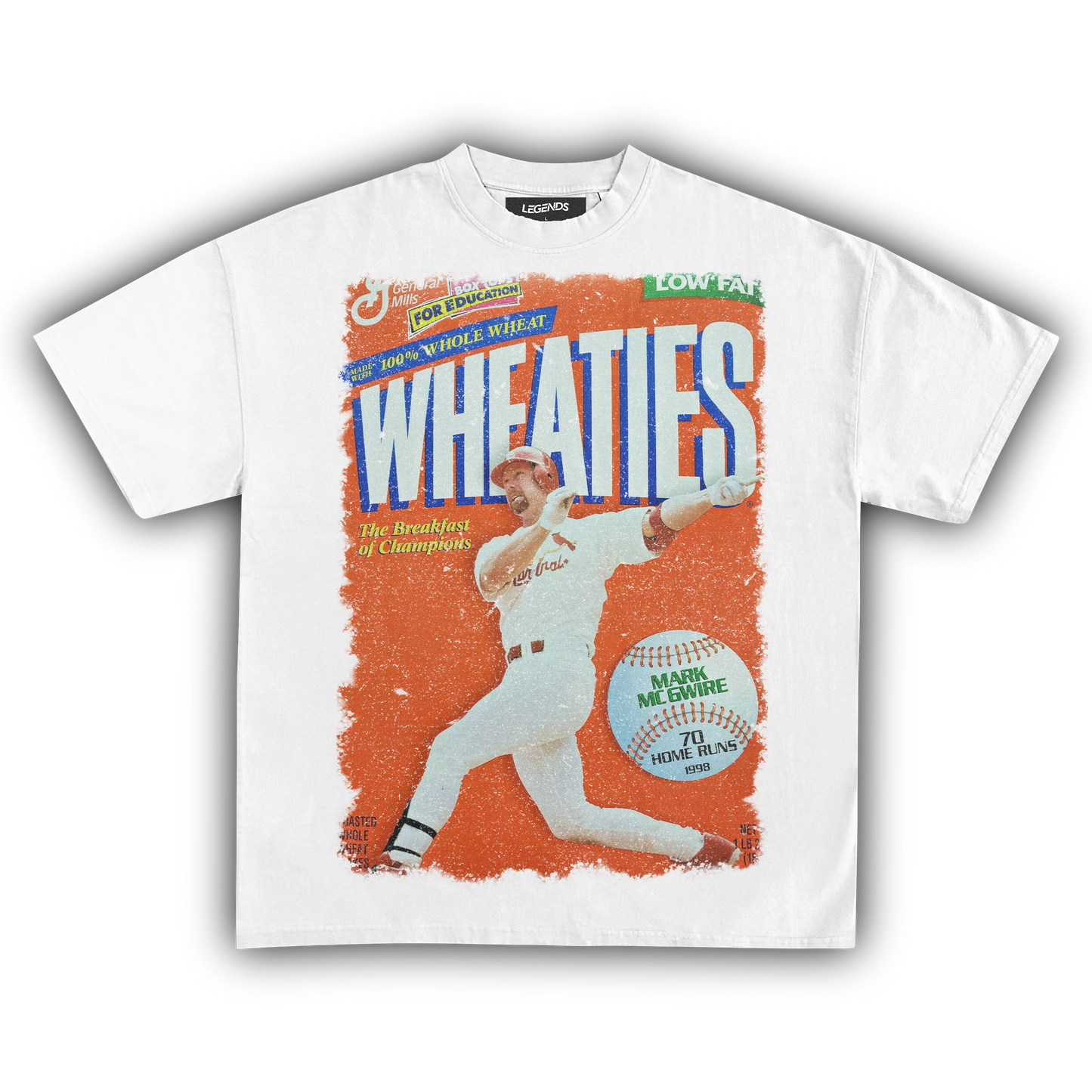 WHEATIES MARK MCGWIRE 1998 VINTAGE TEE