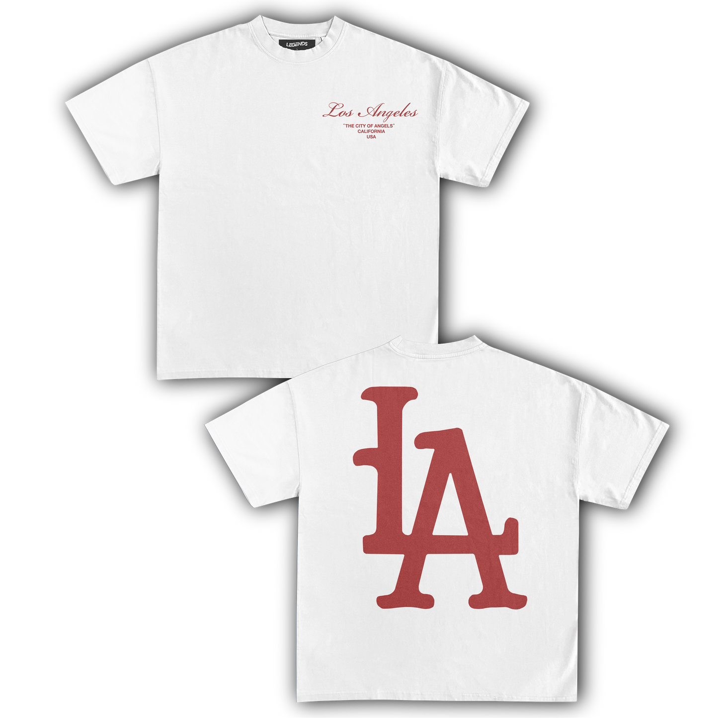 CITY OF ANGELS V2 DOUBLE TEE WHITE