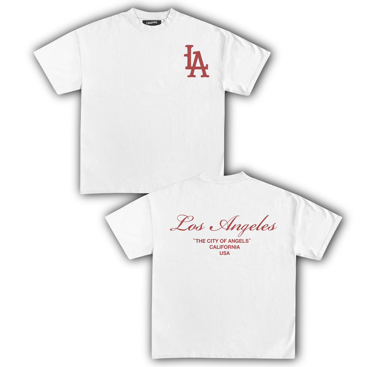 CITY OF ANGELS V1 DOUBLE TEE WHITE