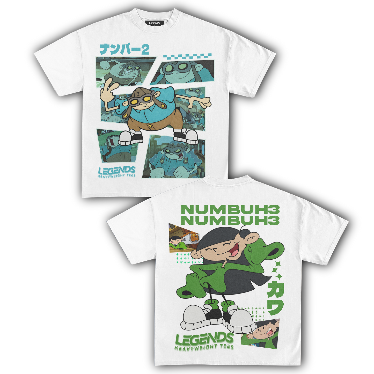 KIDS NEXT DOOR - NUMBER 2 & 3 TEE (DOUBLE SIDED)