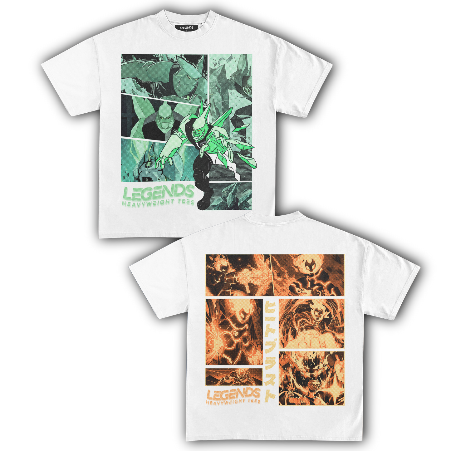 DIAMONDHEAD & HEATBLAST TEE (DOUBLE SIDED)