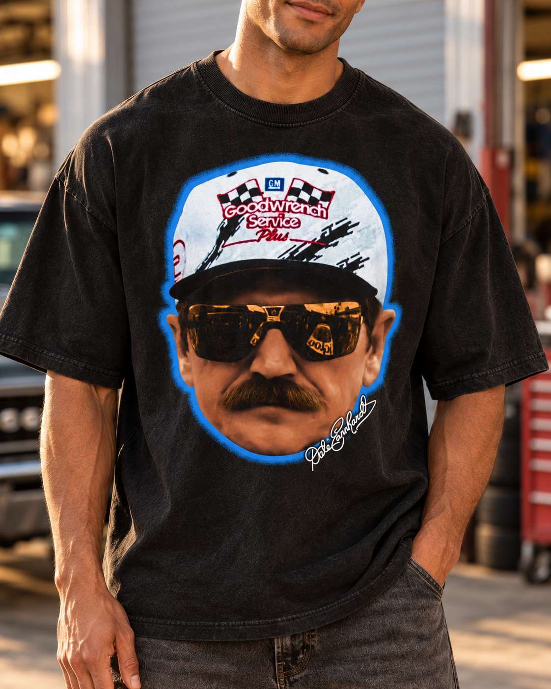 DALE EARNHARDT BIG 3 TEE (Double Sided)