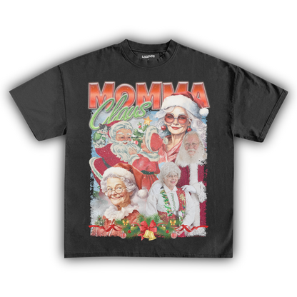 MOMMA CLAUS VINTAGE CHRISTMAS TEE