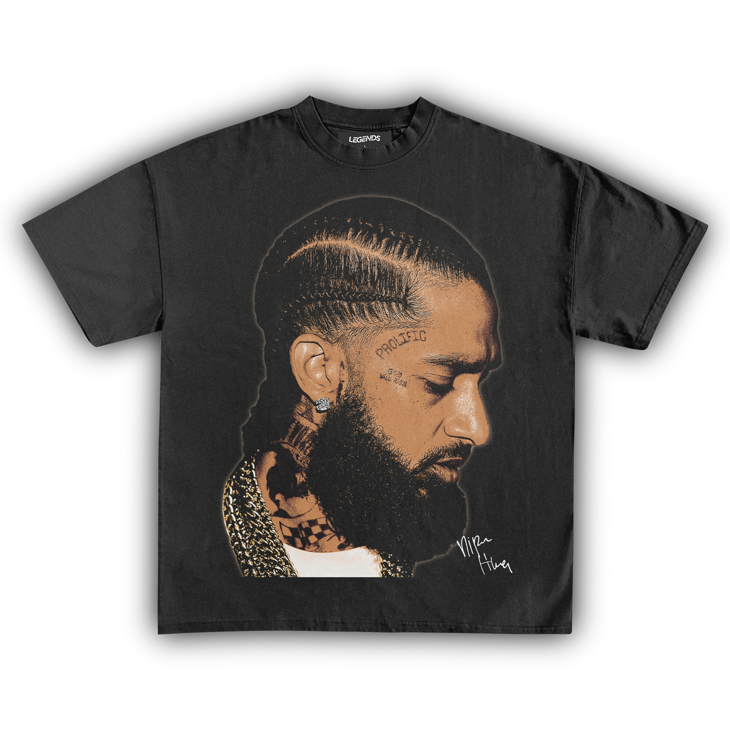 NIPSEY HUSSLE GOLD CHAINS TEE