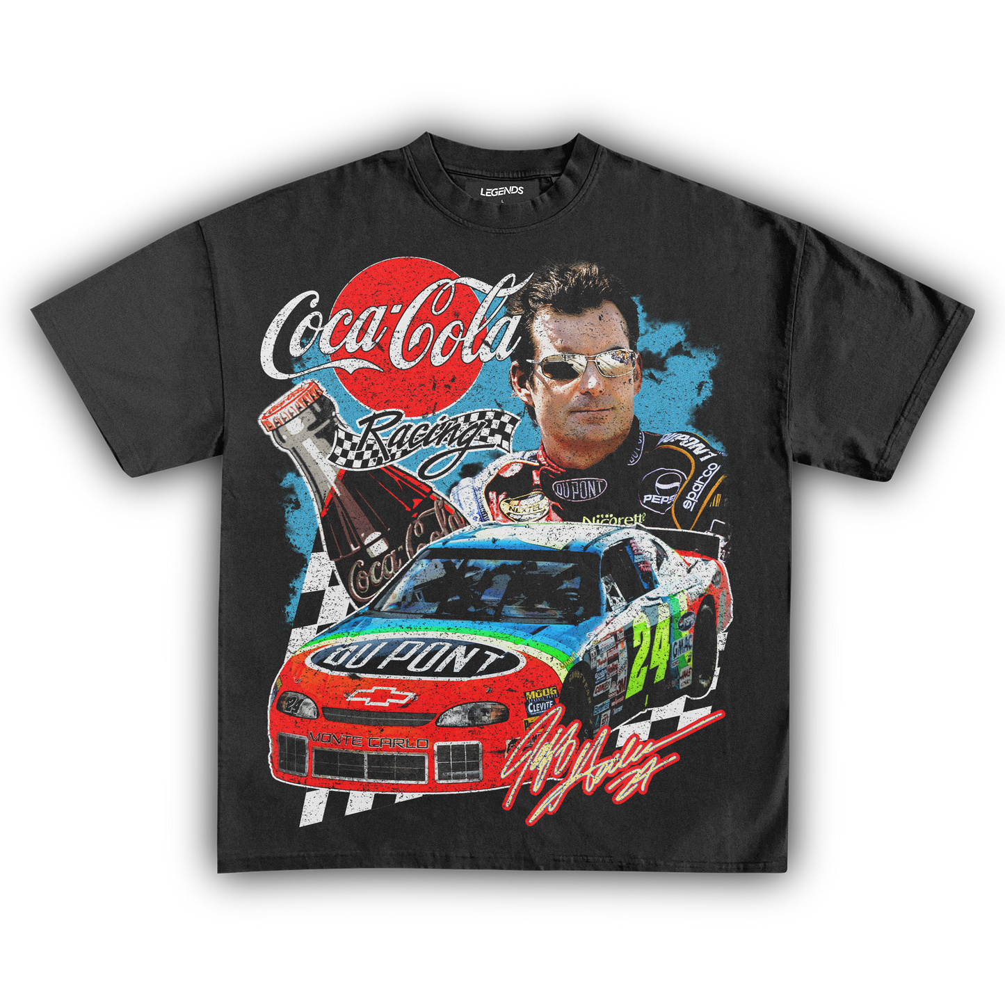 JEFF GORDAN COCA-COLA RACING VINTAGE TEE