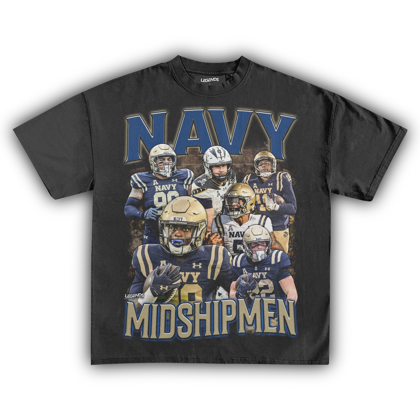 NAVY MIDSHIPMEN FOOTBALL TEE