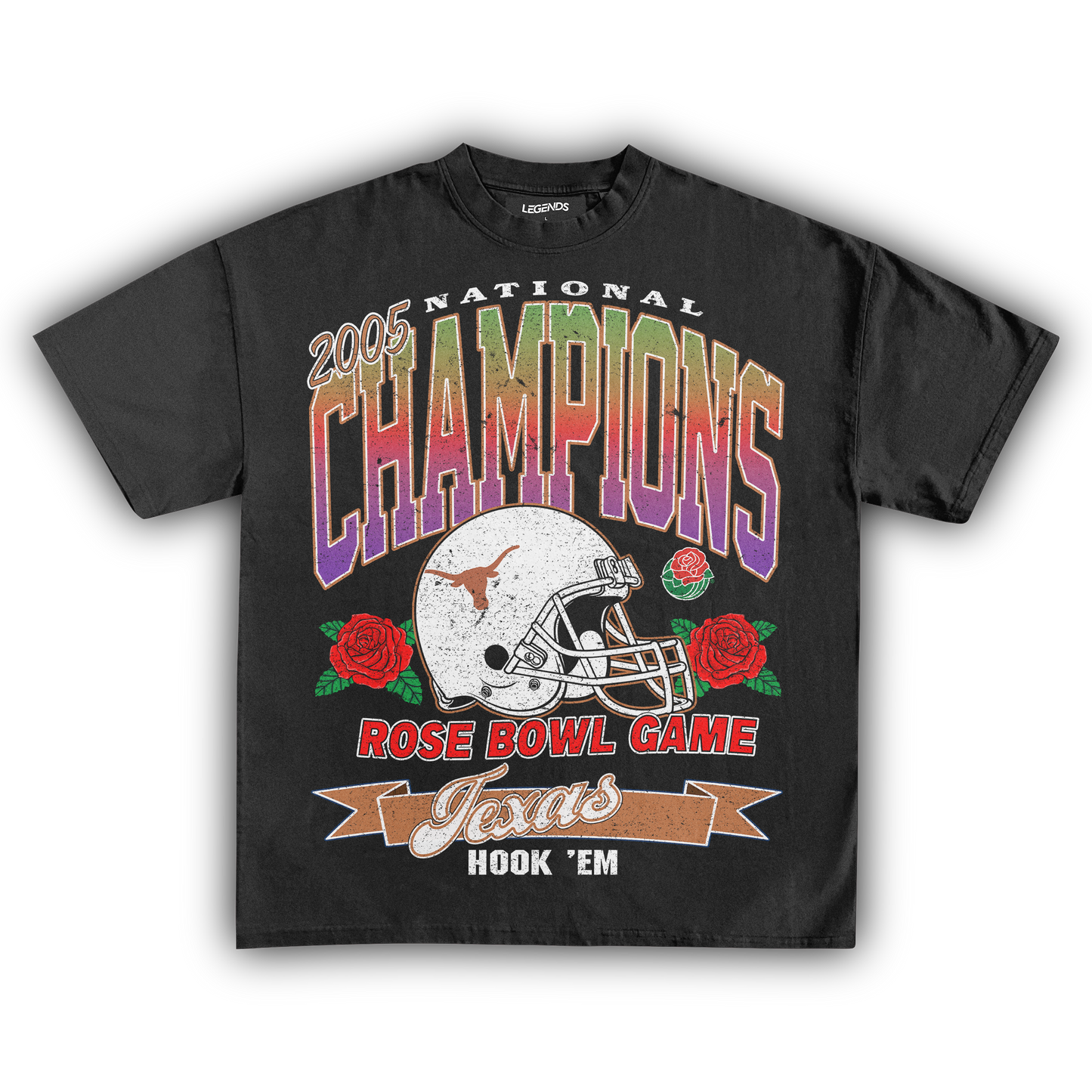 TEXAS LONGHORNS VINTAGE 2005 ROSE BOWL TEE