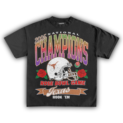 TEXAS LONGHORNS VINTAGE 2005 ROSE BOWL TEE