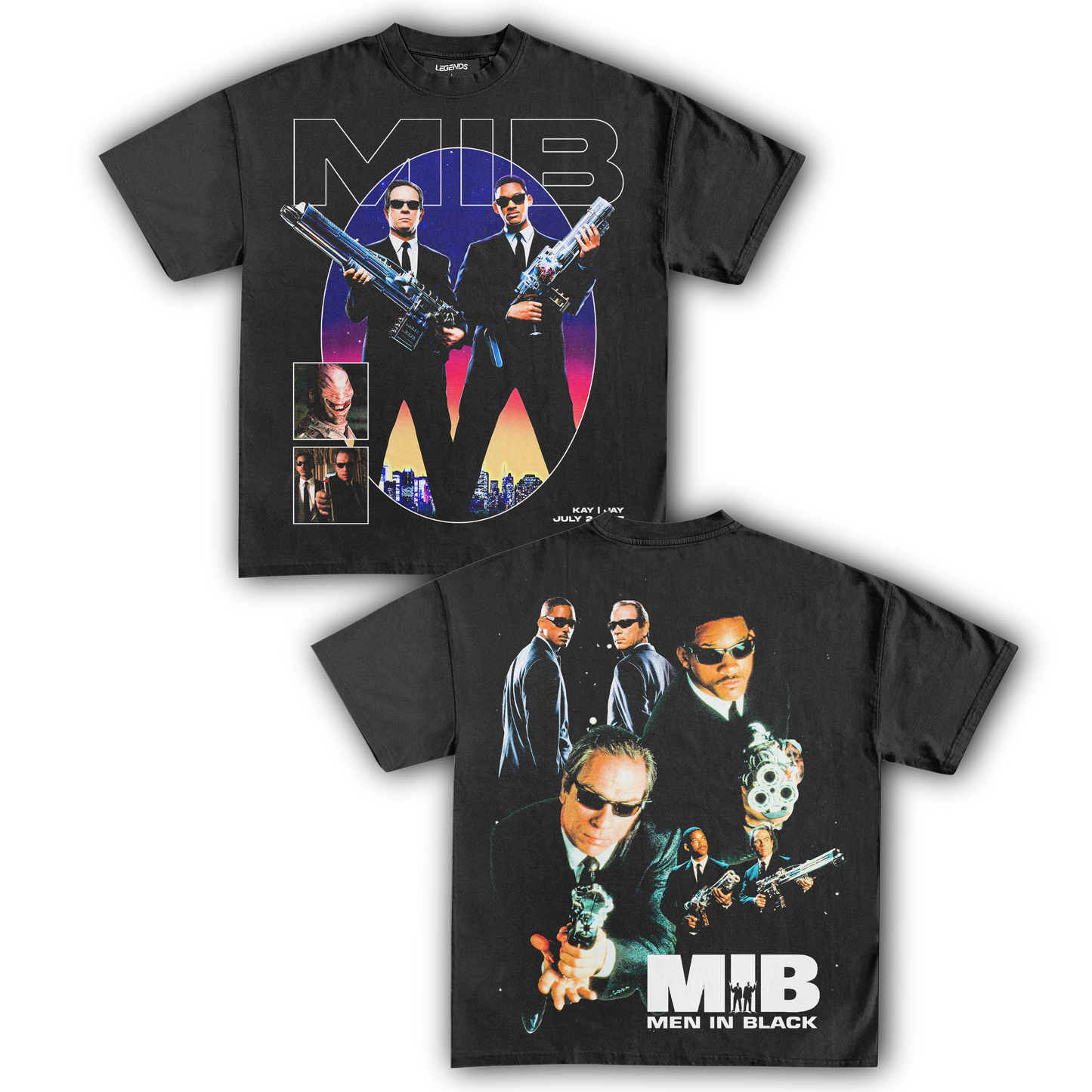 MEN IN BLACK 1997 VINTAGE TEE (Double Sided)