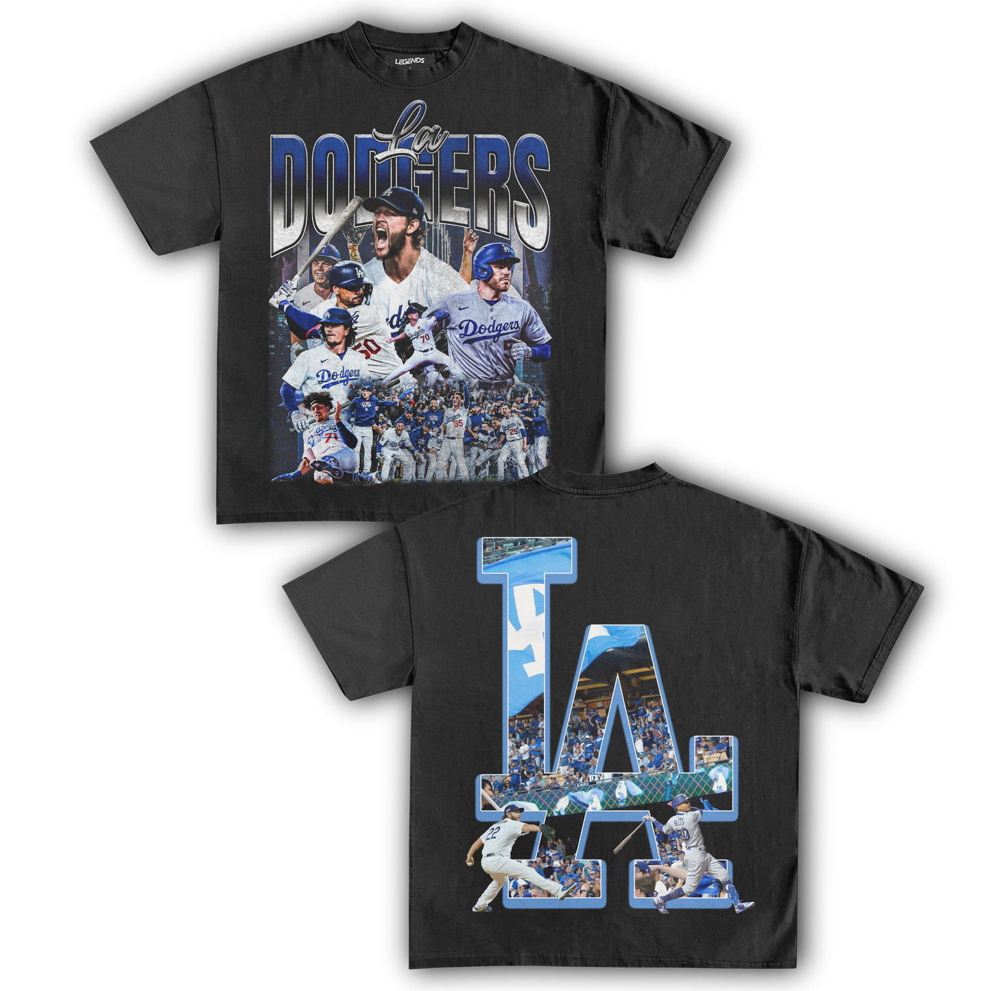 LA Dodgers Tee Baseball Shirts Vintage Heavyweight T Shirt Legends Heavyweight Tees