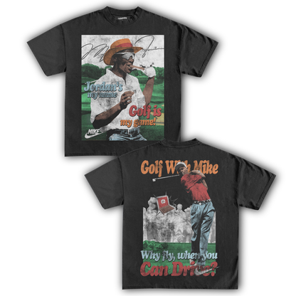 GOLF WITH MIKE VINTAGE TEE (Double Sided)