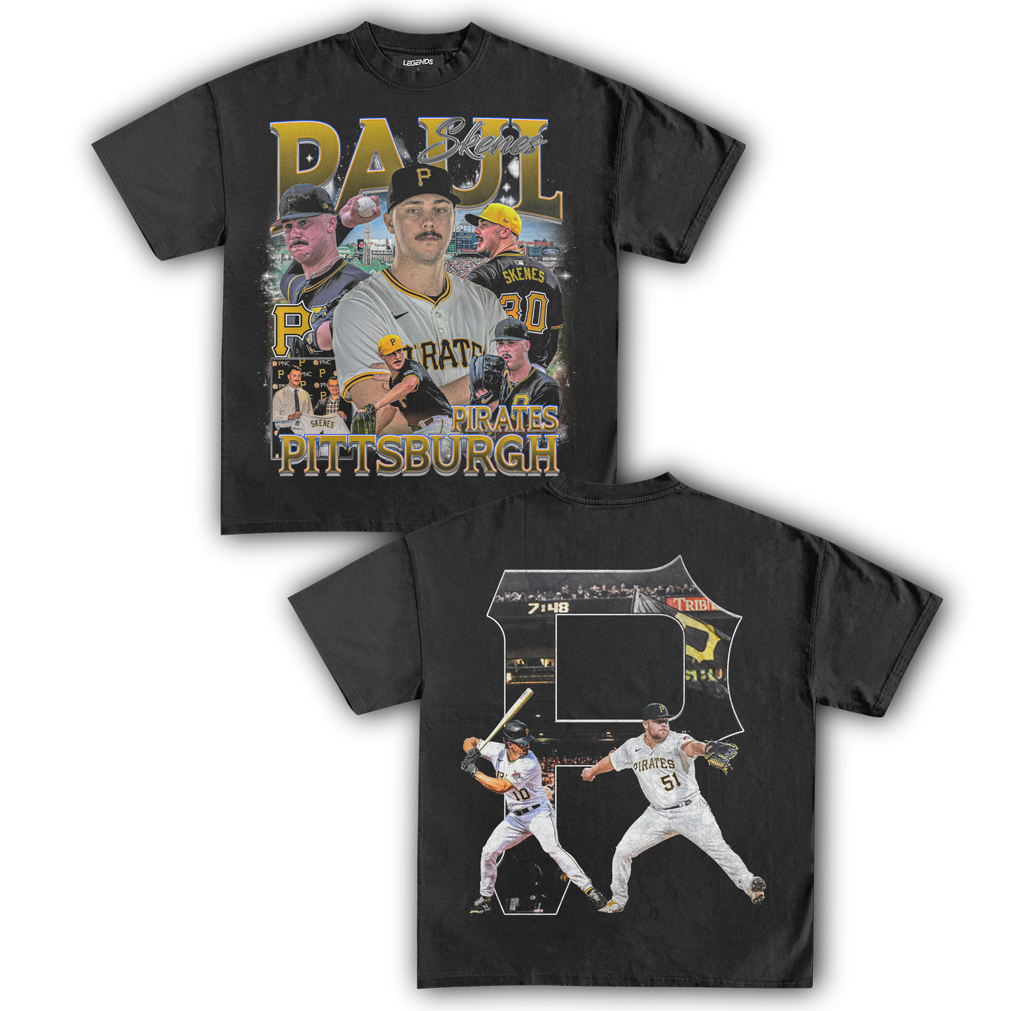 PAUL SKENES PIRATES TEE (Double Sided)