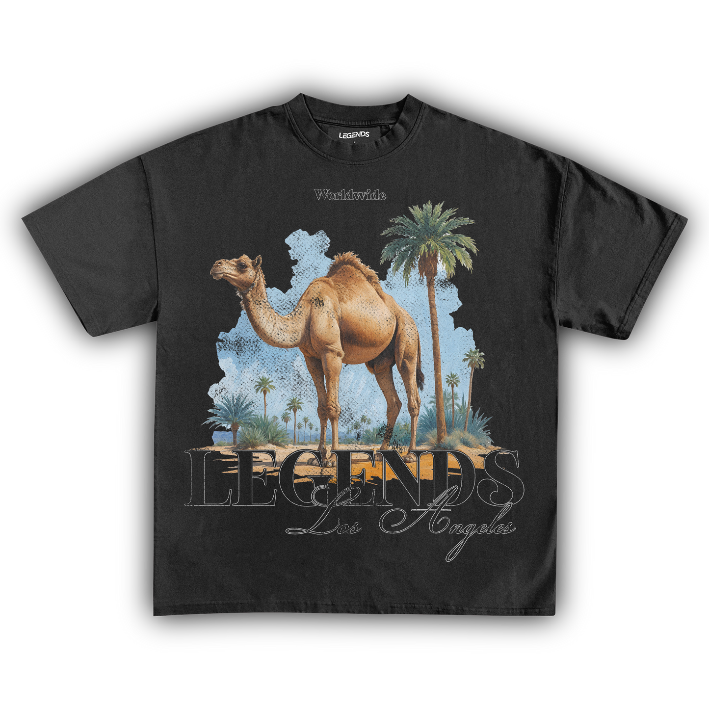 LEGENDS WORLDWIDE DESERT CAMEL VINTAGE TEE