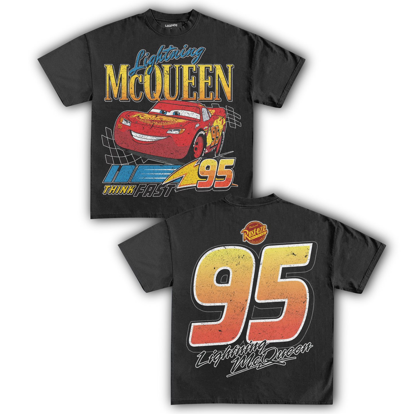 LIGHTNING MCQUEEN VINTAGE TEE (Double)