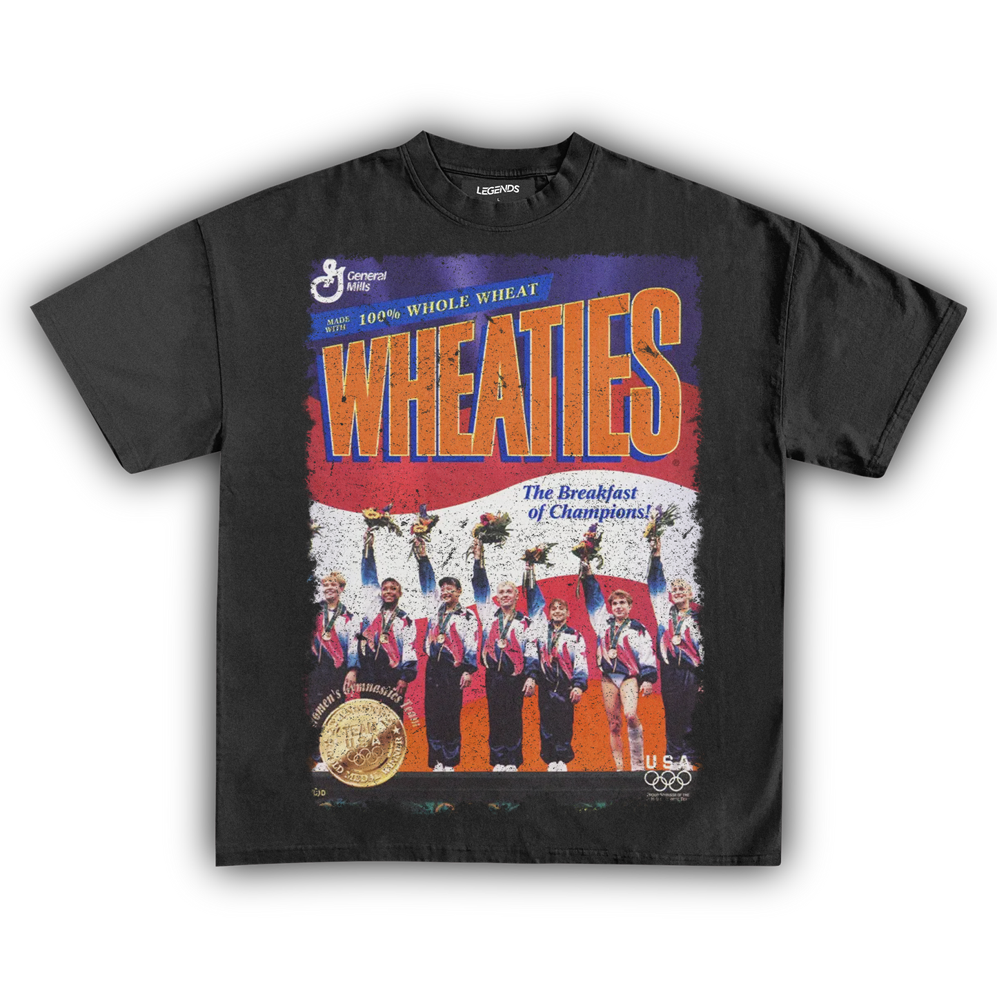 WHEATIES WOMEN'S GYMNASTICS 1996 VINTAGE TEE