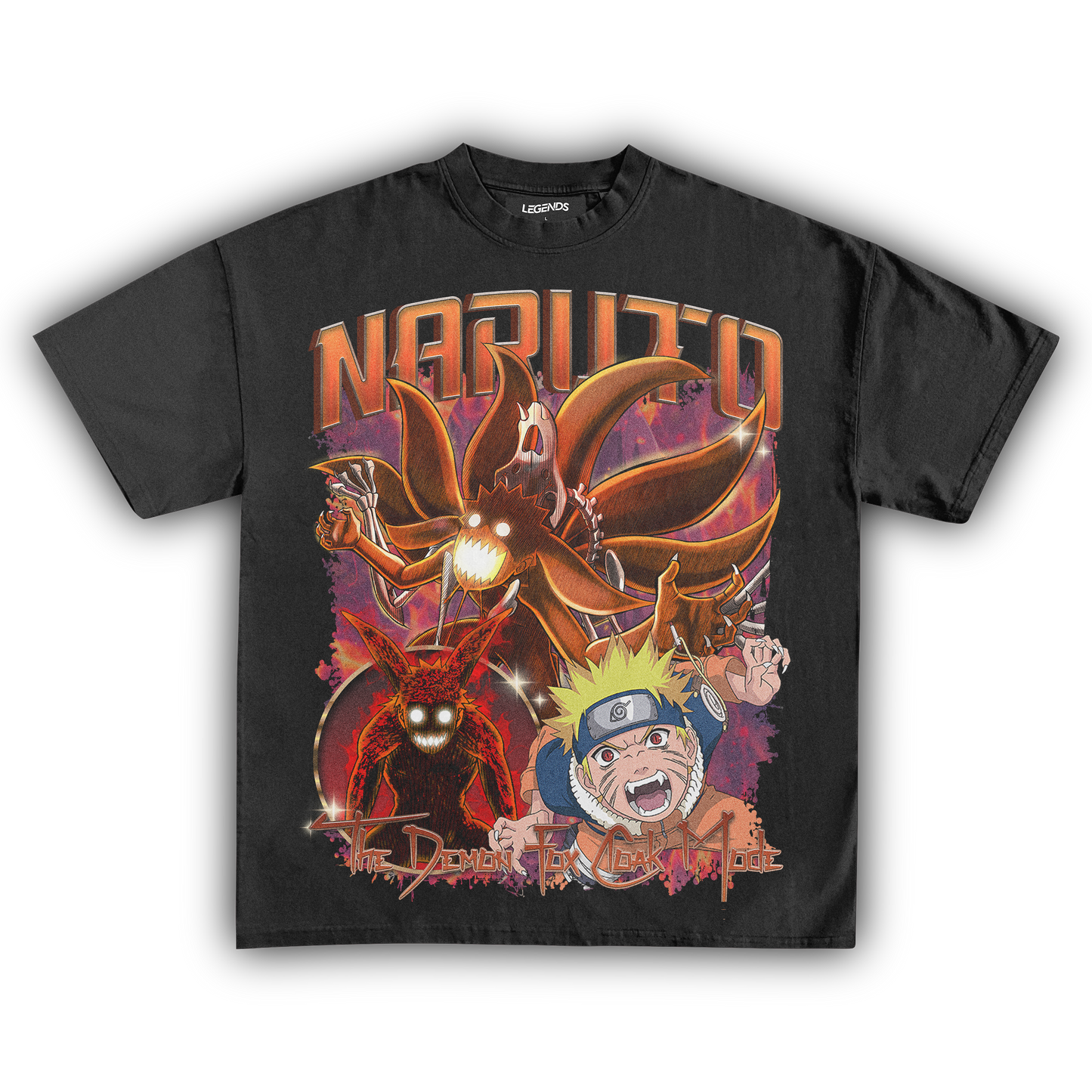 NARUTO 9 TAILS VINTAGE TEE