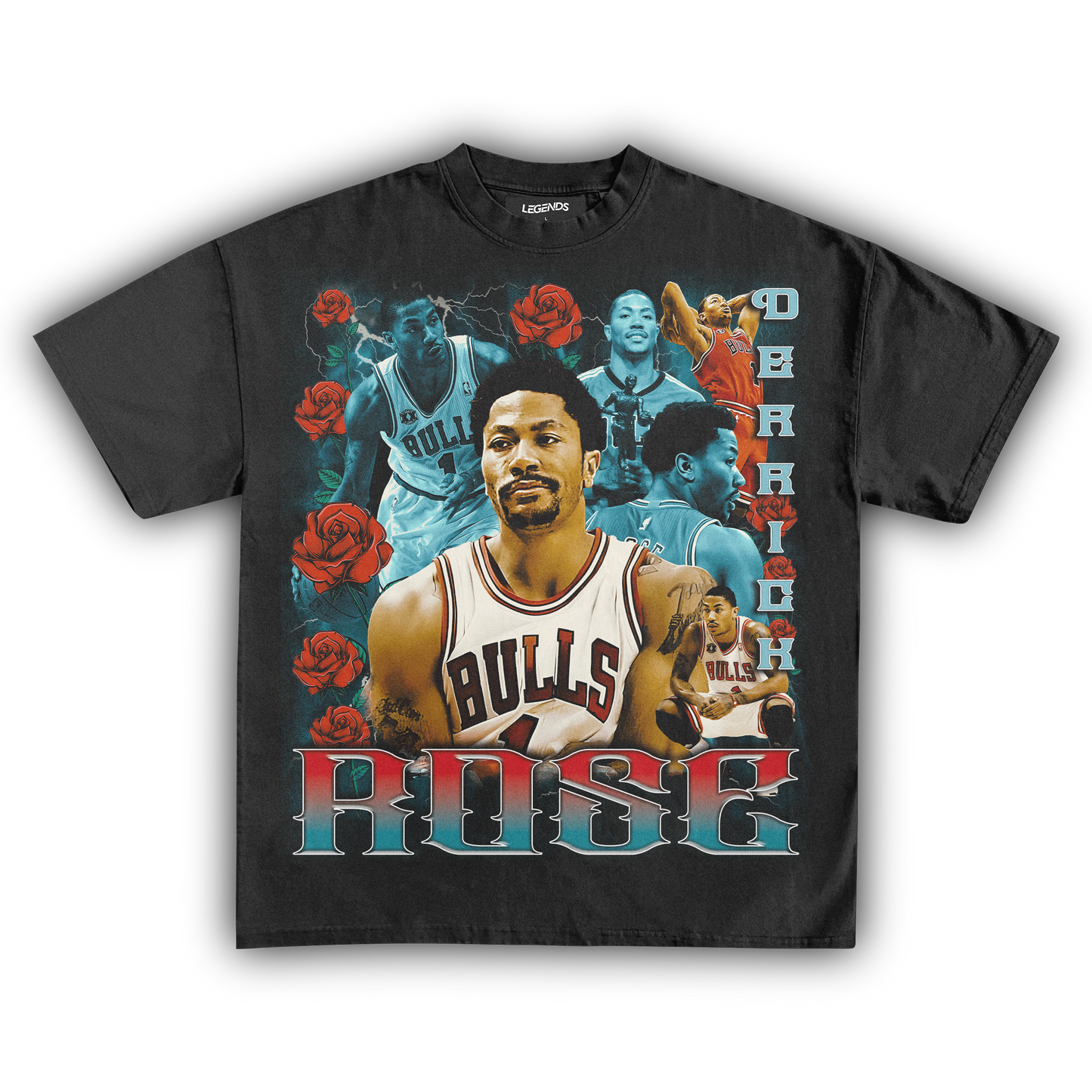 DERRICK ROSE BULLS TEE