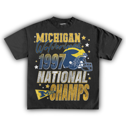 WOLVERINES VINTAGE 1997 NATIONAL CHAMPS TEE