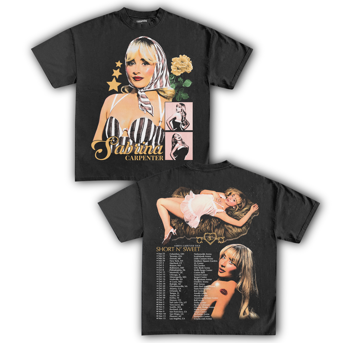 SABRINA CARPENTER SHORT N' SWEET TOUR TEE