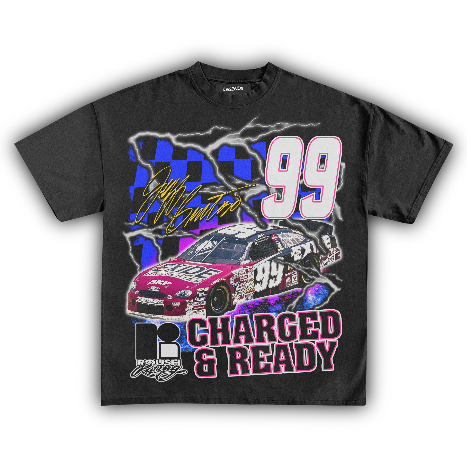 Jeff Burton Tee » NASCAR » Vintage Heavyweight T-Shirt – Legends