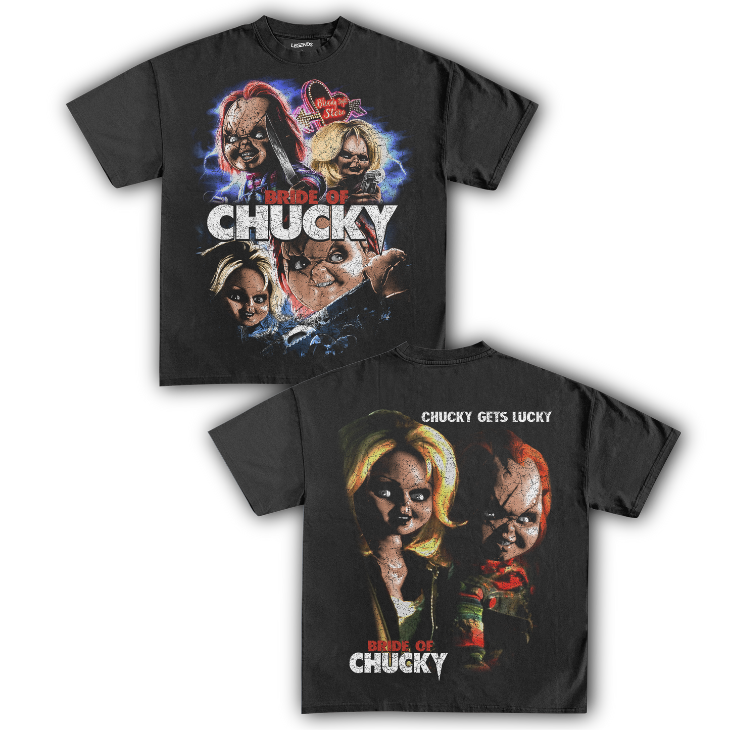 BRIDE OF CHUCKY VINTAGE TEE (Double Sided)