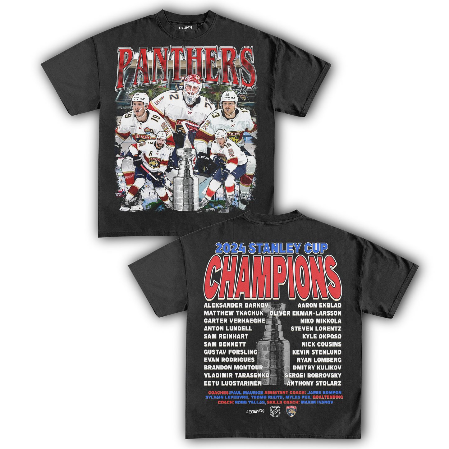 FLORIDA PANTHERS CHAMPIONS TEE (Double Sided)