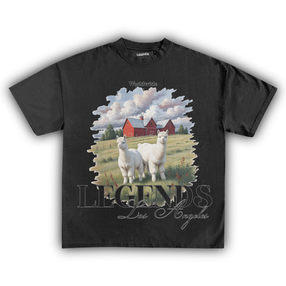 LEGENDS WORLDWIDE LLAMA DRAMA VINTAGE TEE