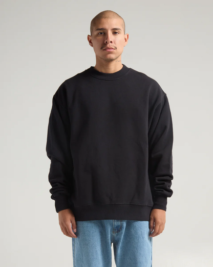 HEAVYWEIGHT GARMENT DYE CREWNECK SWEATER (Vintage Onyx)