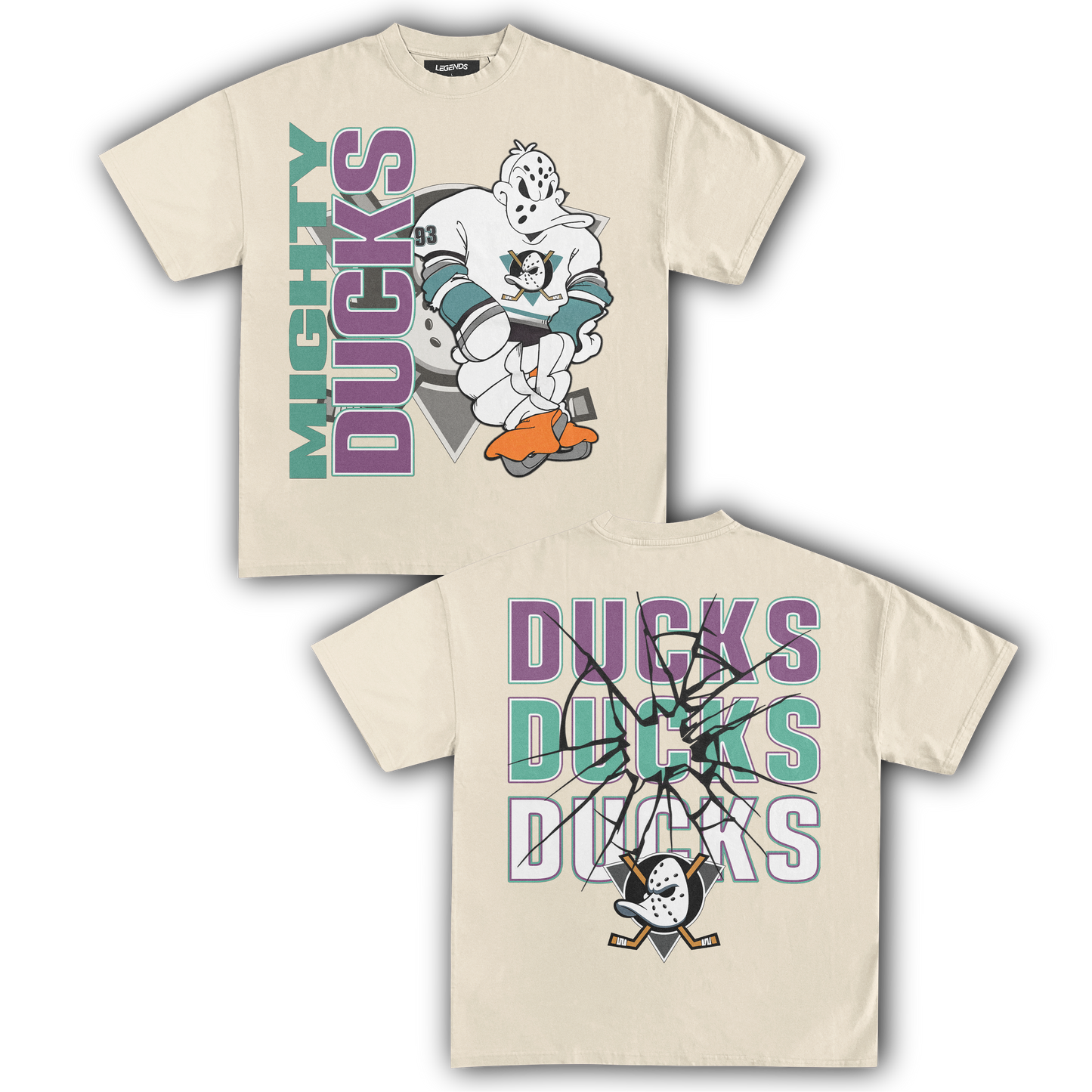 MIGHTY DUCKS HOCKEY TEE (Double Sided)