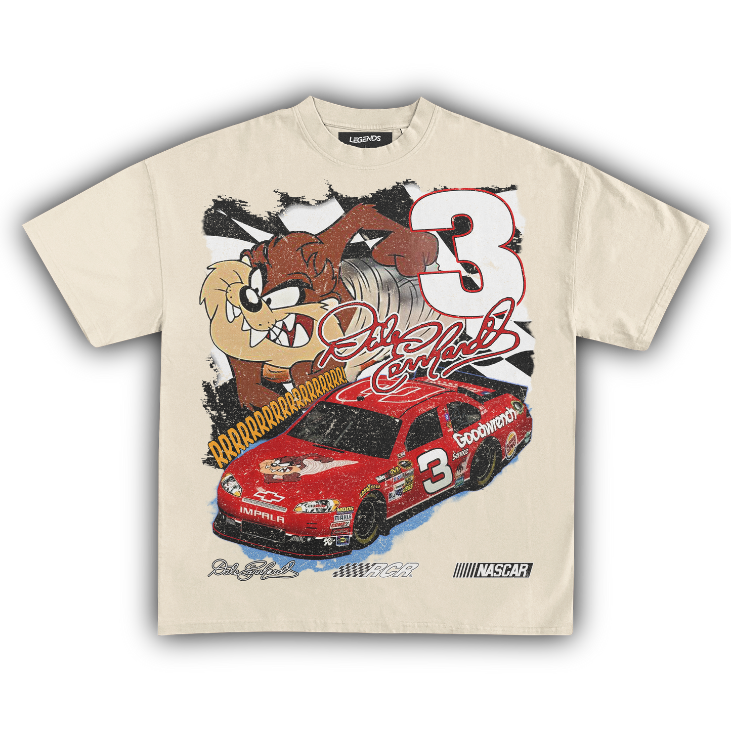 TASMANIAN DEVIL DALE EARNHARDT NASCAR TEE